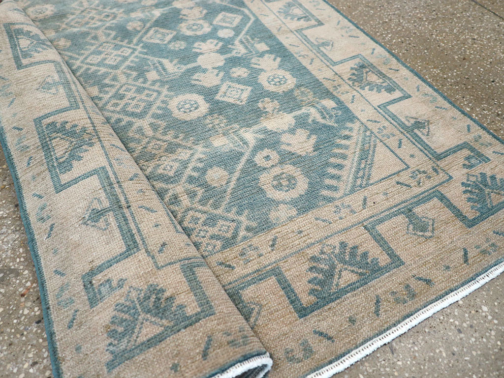 Vintage Persian Malayer Throw Rug, No.32801 - Galerie Shabab