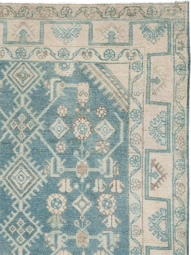 Vintage Persian Malayer Throw Rug, No.32802 - Galerie Shabab