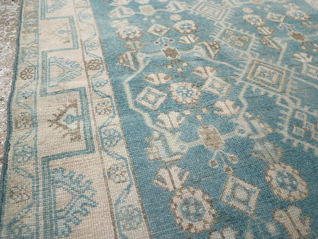 Vintage Persian Malayer Throw Rug, No.32802 - Galerie Shabab