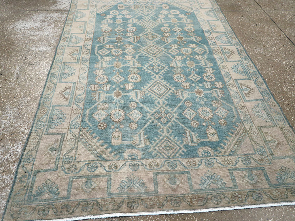 Vintage Persian Malayer Throw Rug, No.32802 - Galerie Shabab
