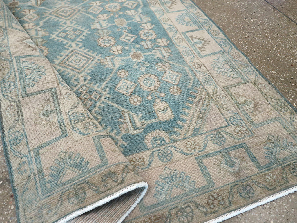 Vintage Persian Malayer Throw Rug, No.32802 - Galerie Shabab