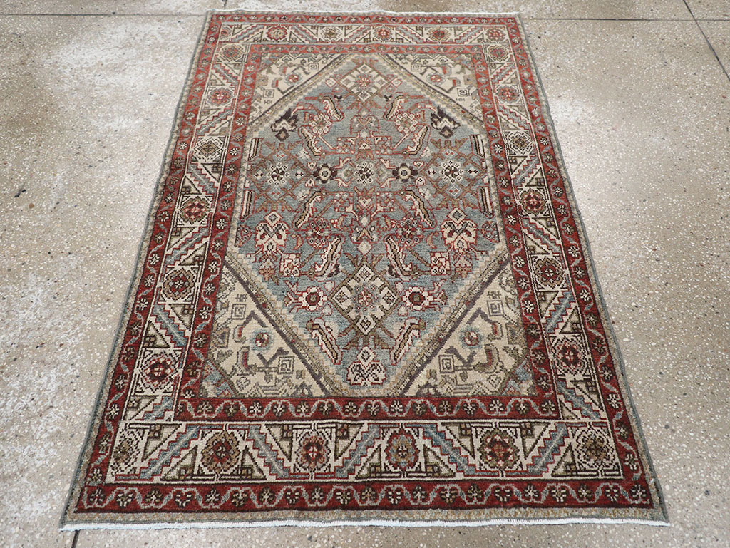 Antique Persian Malayer Throw Rug, No.32803 - Galerie Shabab