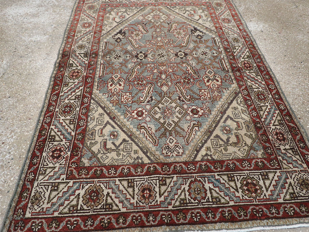 Antique Persian Malayer Throw Rug, No.32803 - Galerie Shabab