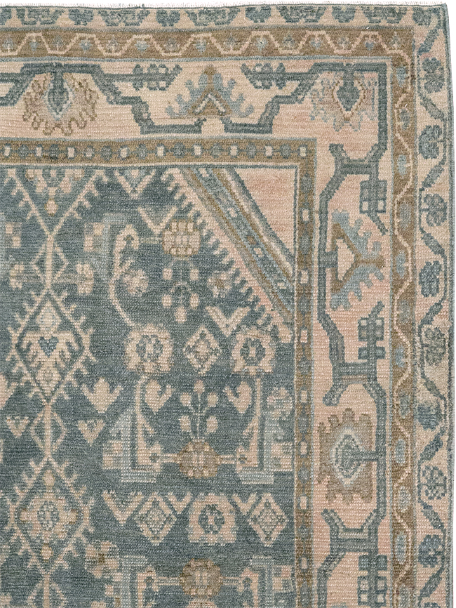 Vintage Persian Malayer Throw Rug, No.32804 - Galerie Shabab