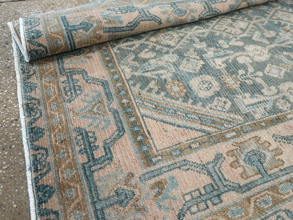 Vintage Persian Malayer Throw Rug, No.32804 - Galerie Shabab