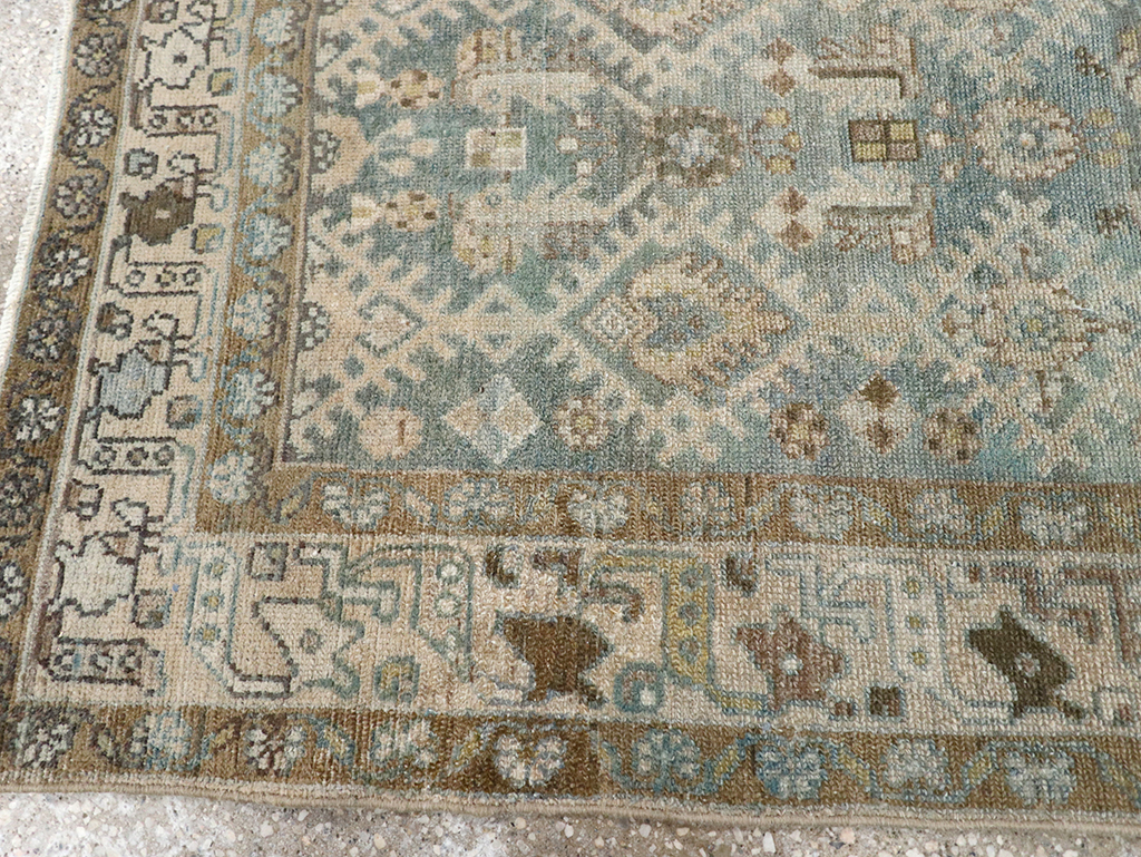 Vintage Persian Malayer Throw Rug, No.32806 - Galerie Shabab