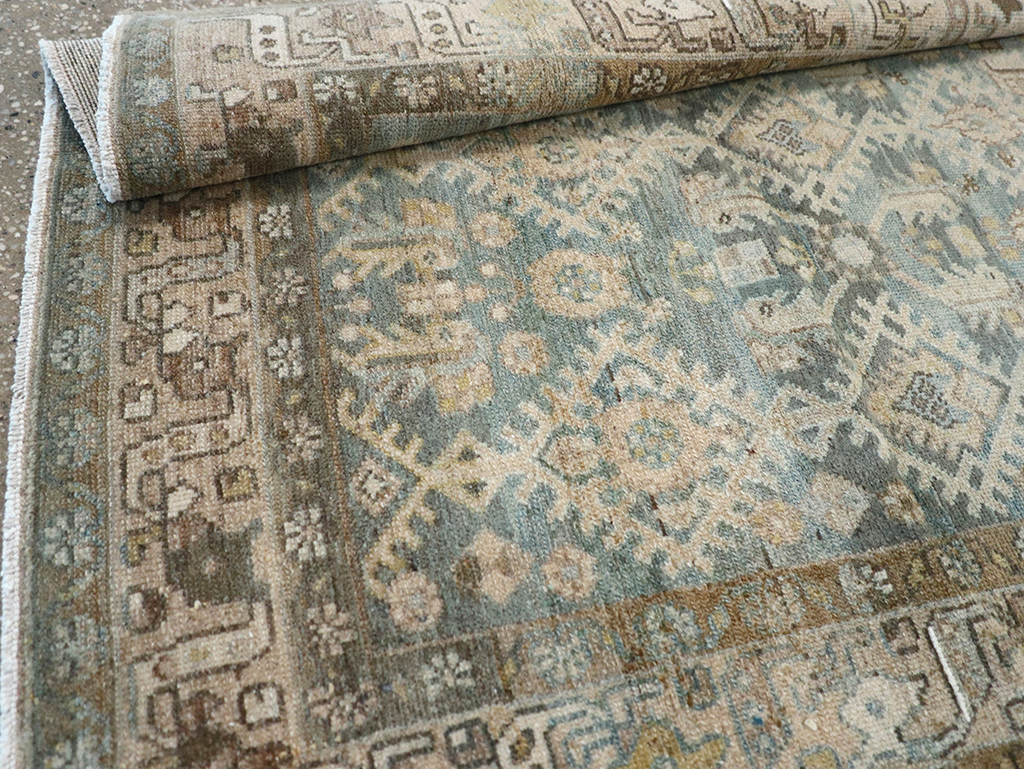 Vintage Persian Malayer Throw Rug, No.32806 - Galerie Shabab