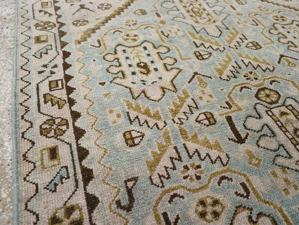 Vintage Persian Malayer Throw Rug, No.32807 - Galerie Shabab