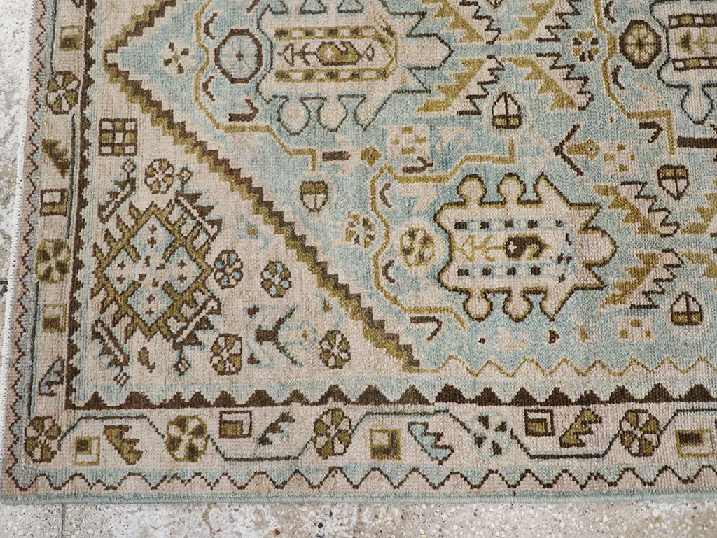Vintage Persian Malayer Throw Rug, No.32807 - Galerie Shabab