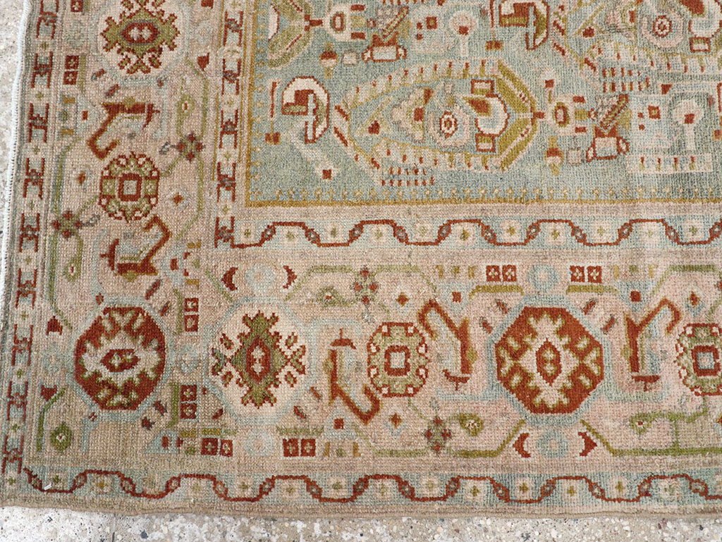Vintage Persian Malayer Throw Rug, No.32809 - Galerie Shabab