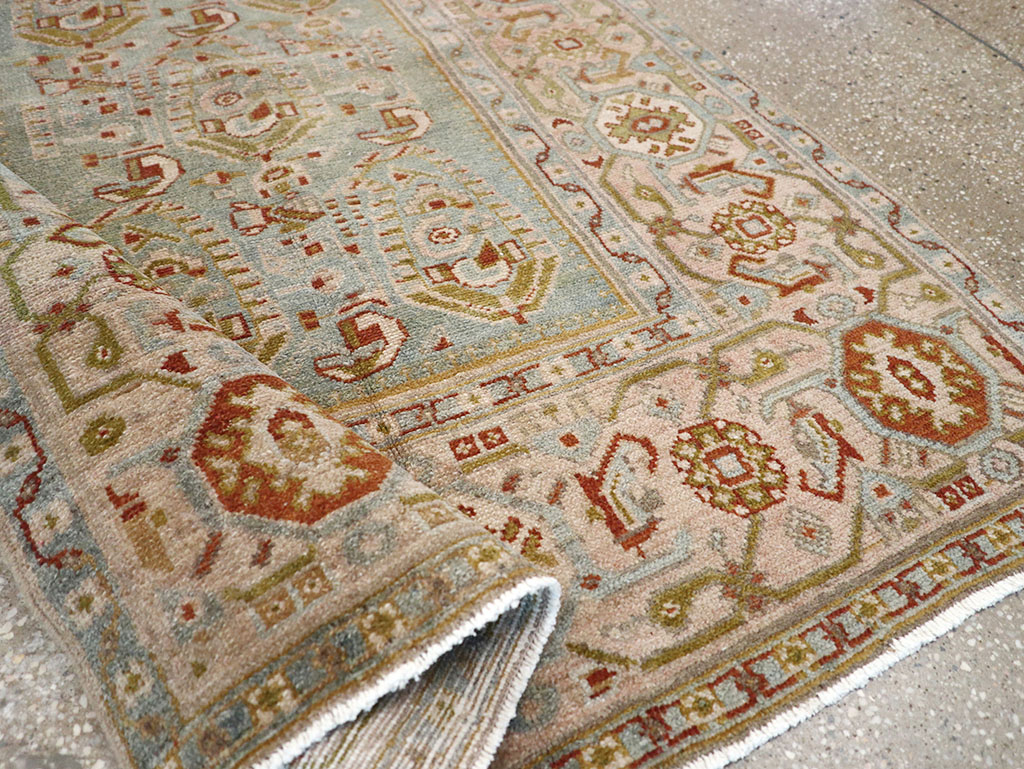 Vintage Persian Malayer Throw Rug, No.32809 - Galerie Shabab