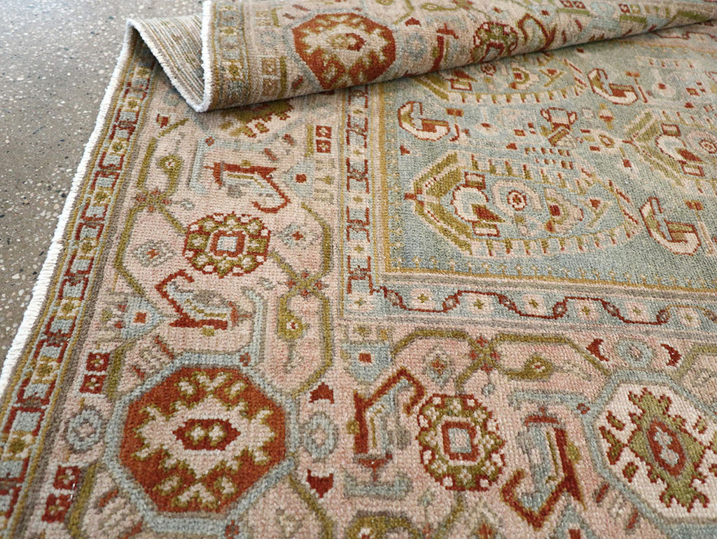 Vintage Persian Malayer Throw Rug, No.32809 - Galerie Shabab