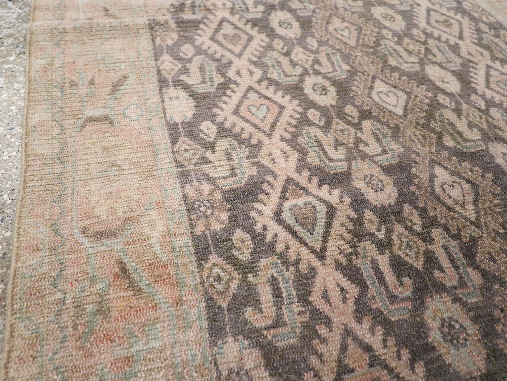 Vintage Persian Malayer Throw Rug, No.32810 - Galerie Shabab