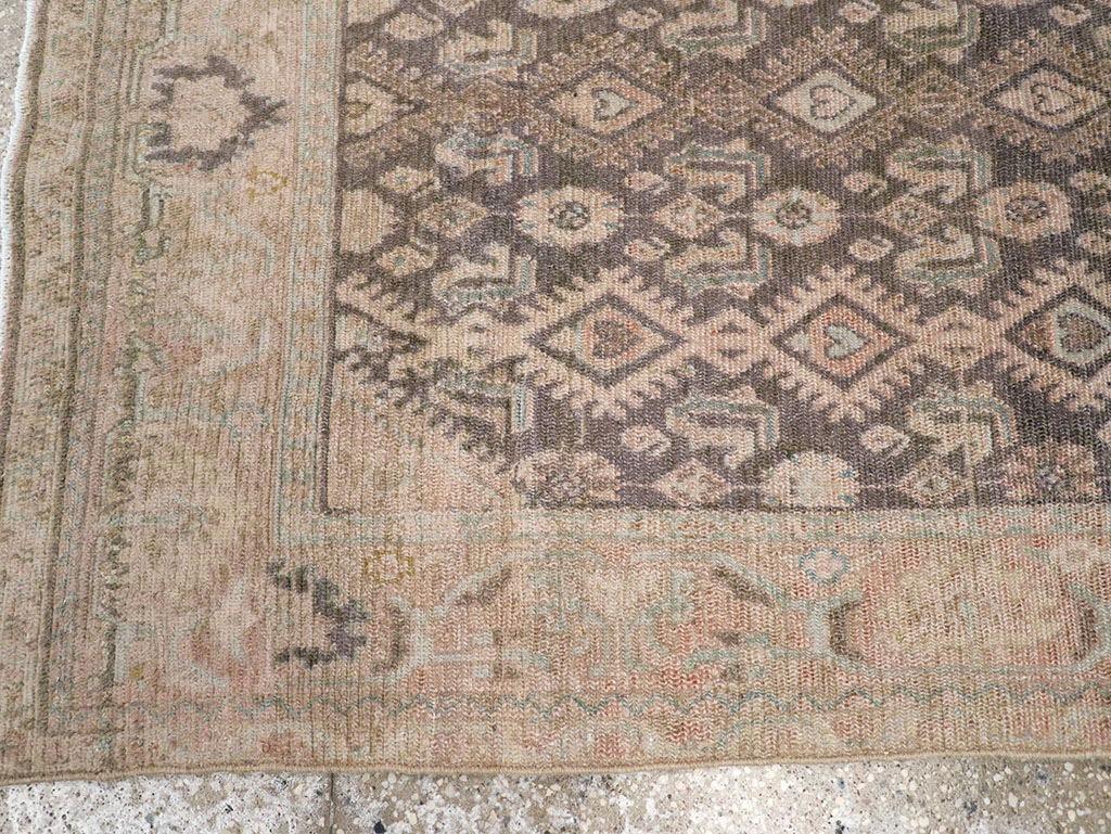 Vintage Persian Malayer Throw Rug, No.32810 - Galerie Shabab