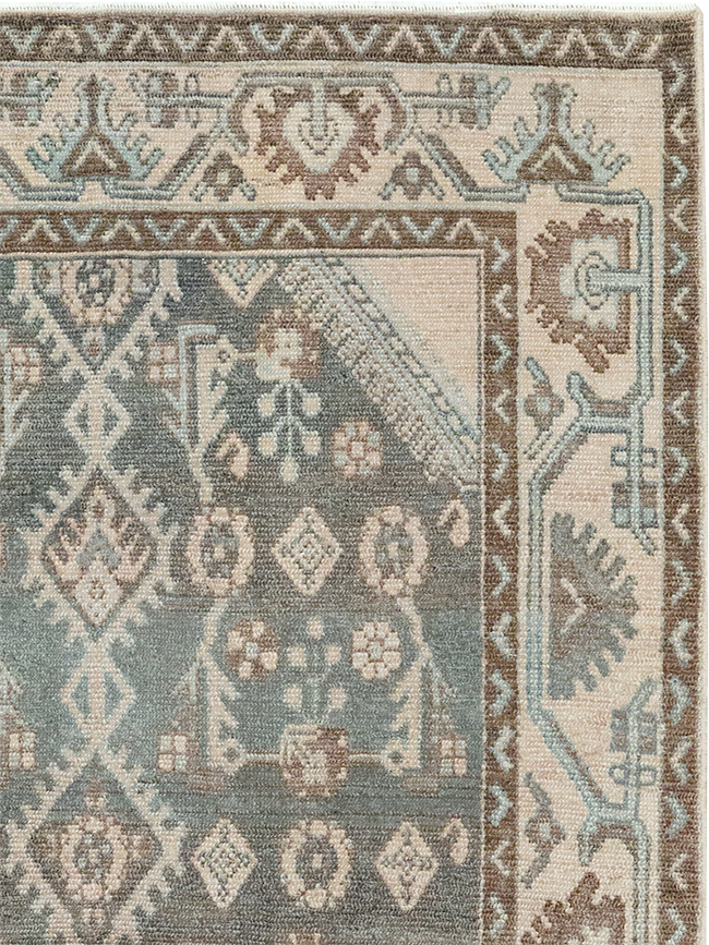 Vintage Persian Malayer Throw Rug, No.32812 - Galerie Shabab