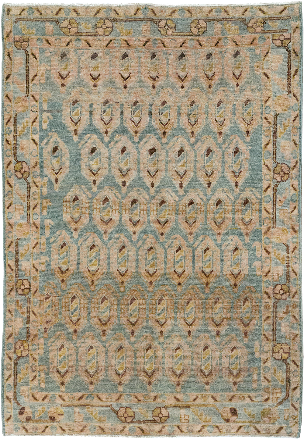 Vintage Persian Malayer Throw Rug, No.32814 - Galerie Shabab