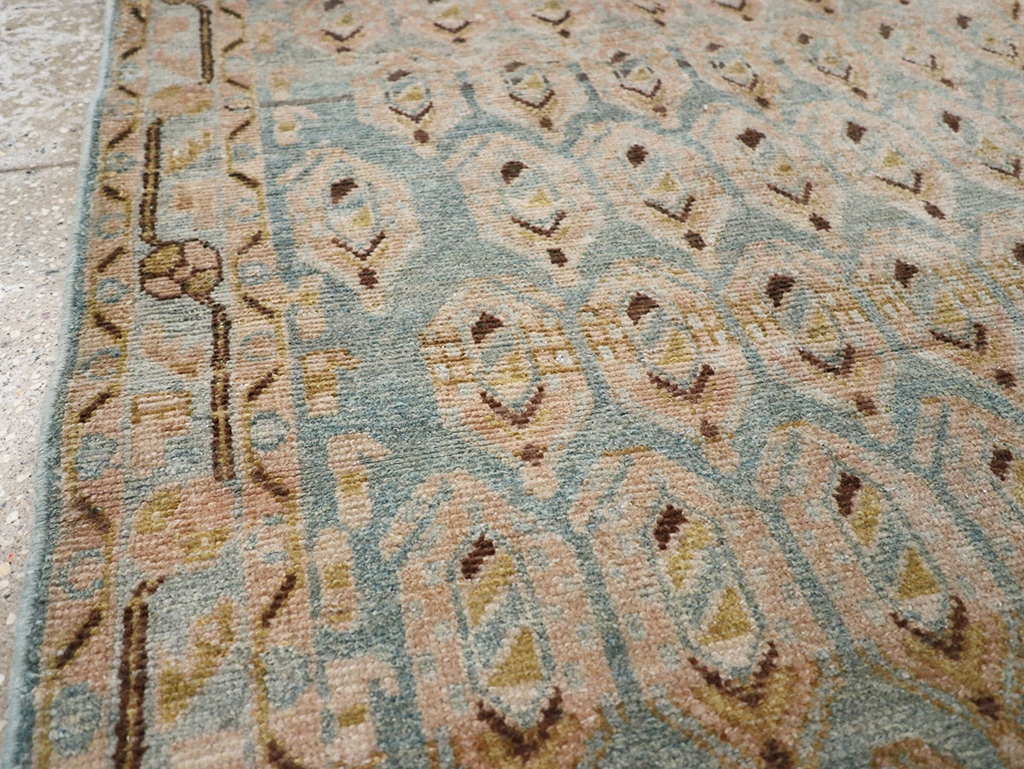 Vintage Persian Malayer Throw Rug, No.32814 - Galerie Shabab