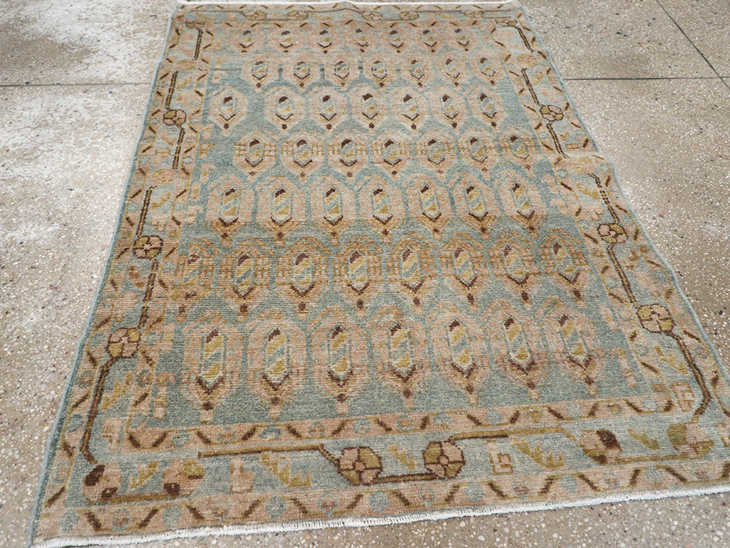 Vintage Persian Malayer Throw Rug, No.32814 - Galerie Shabab