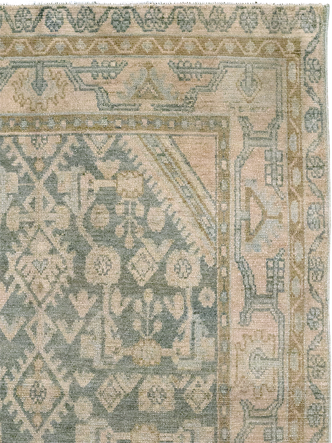 Vintage Persian Malayer Throw Rug, No.32816 - Galerie Shabab