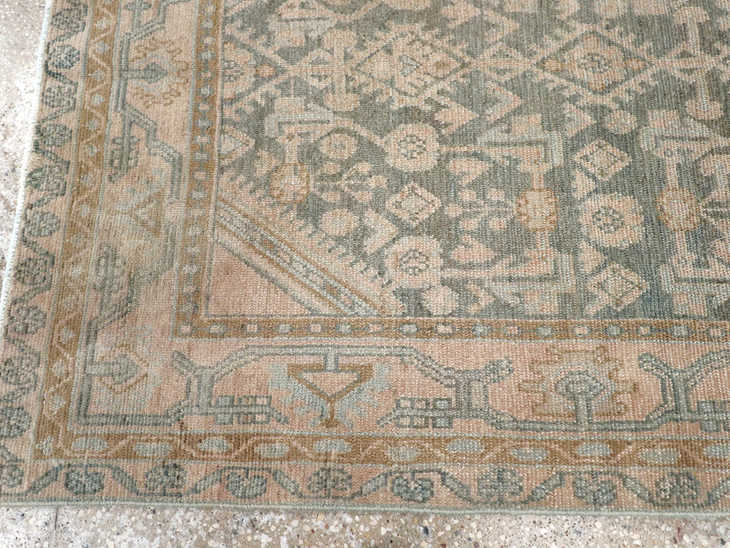 Vintage Persian Malayer Throw Rug, No.32816 - Galerie Shabab