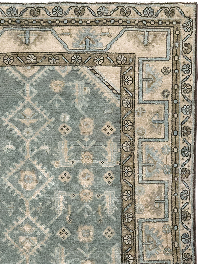 Vintage Persian Malayer Throw Rug, No.32817 - Galerie Shabab