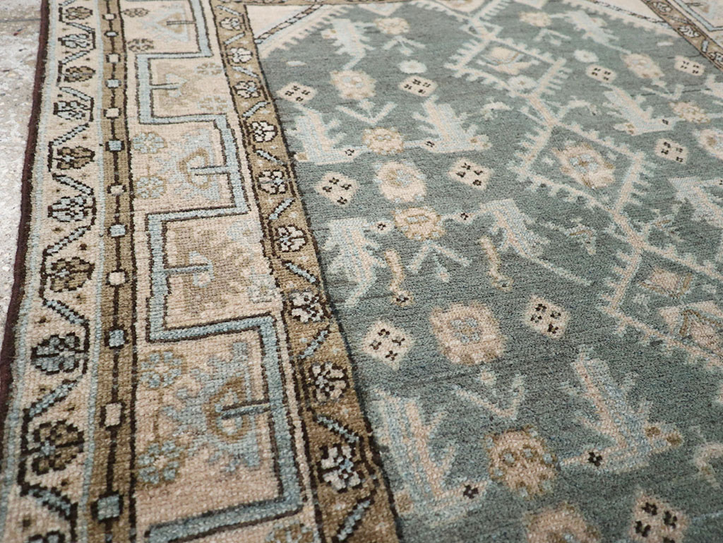 Vintage Persian Malayer Throw Rug, No.32817 - Galerie Shabab