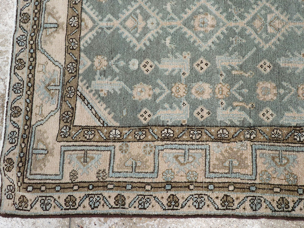 Vintage Persian Malayer Throw Rug, No.32817 - Galerie Shabab