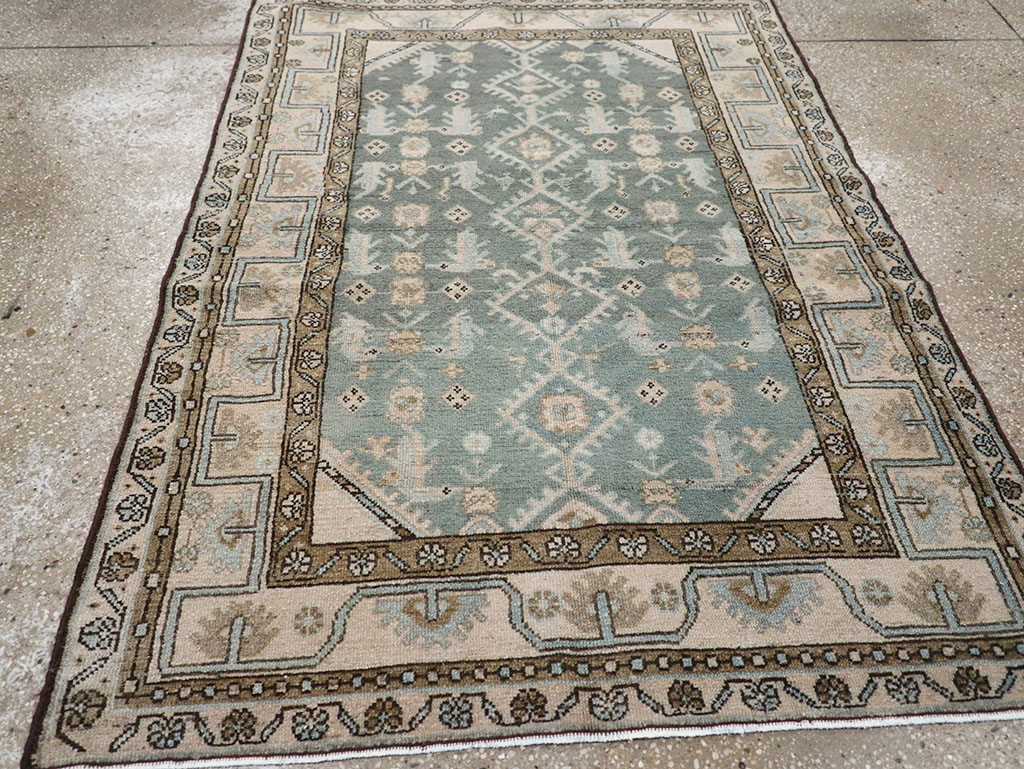 Vintage Persian Malayer Throw Rug, No.32817 - Galerie Shabab