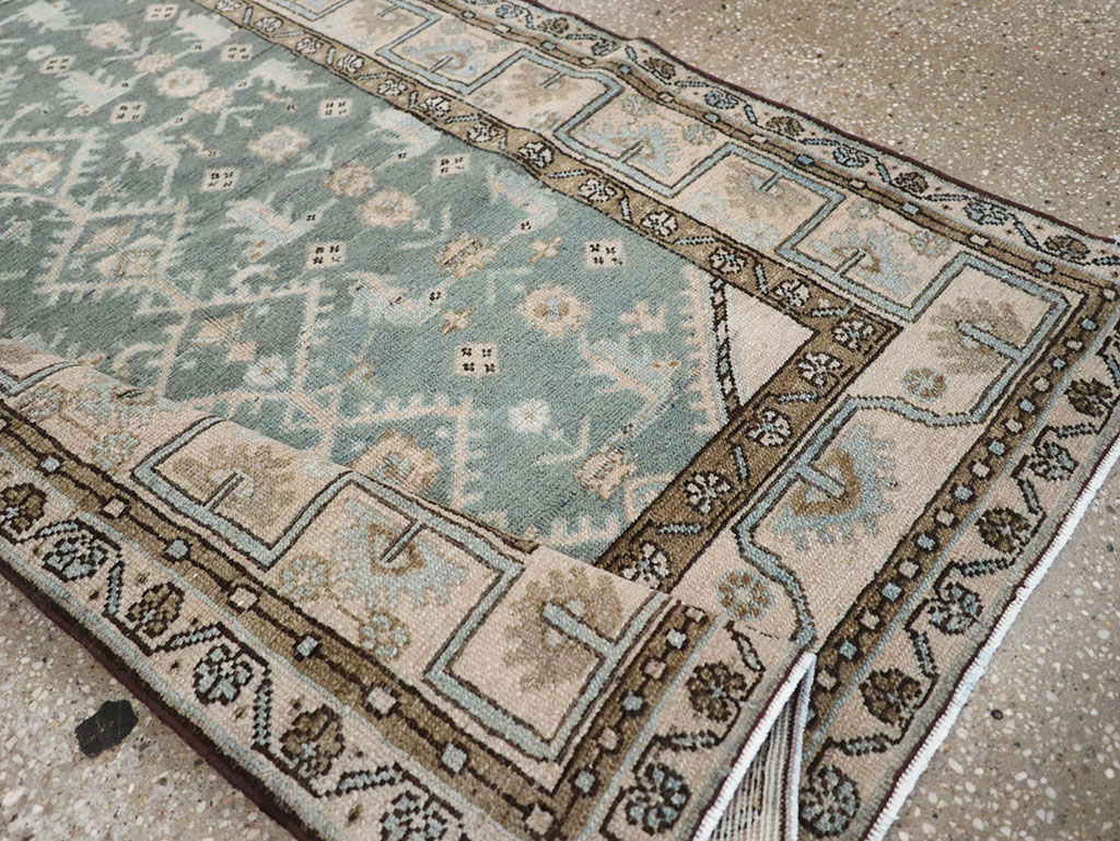 Vintage Persian Malayer Throw Rug, No.32817 - Galerie Shabab
