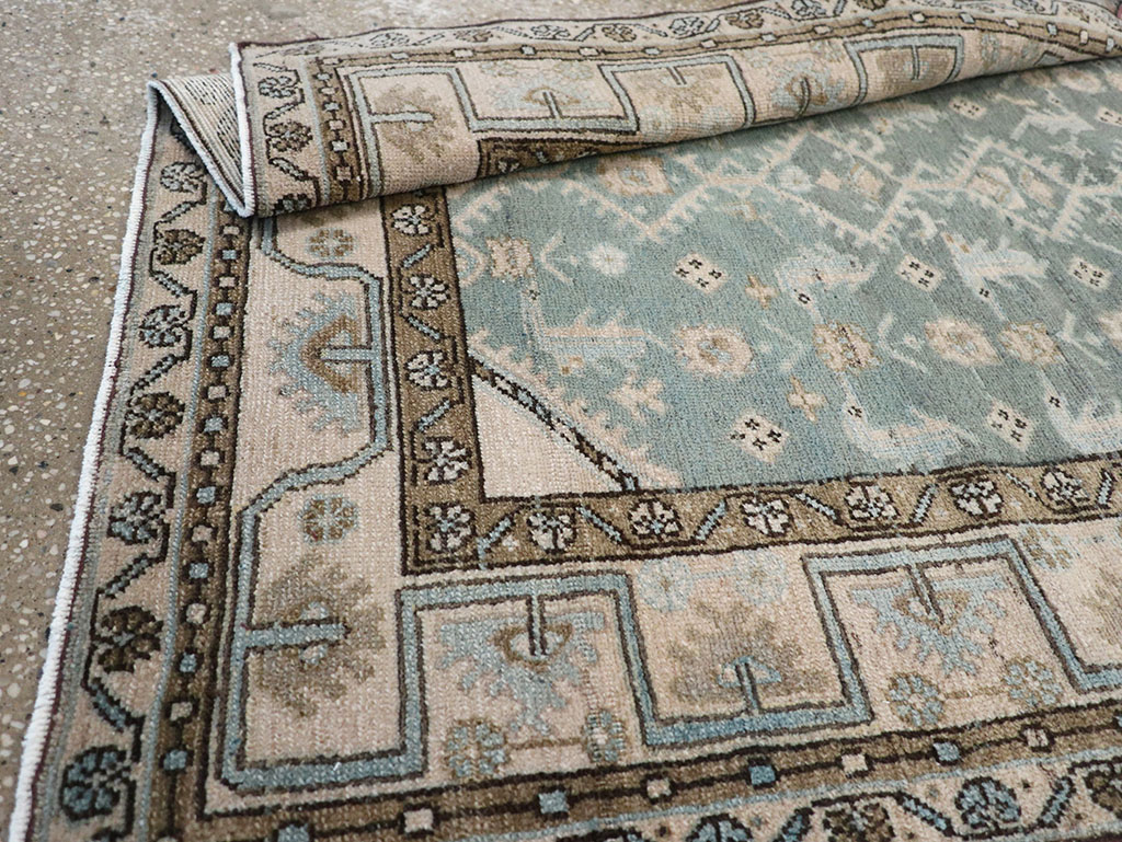Vintage Persian Malayer Throw Rug, No.32817 - Galerie Shabab