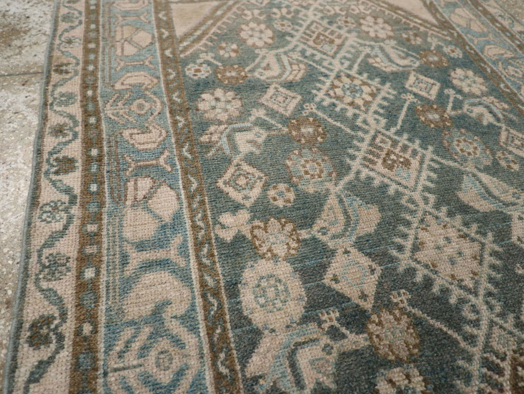 Vintage Persian Malayer Throw Rug, No.32818 - Galerie Shabab