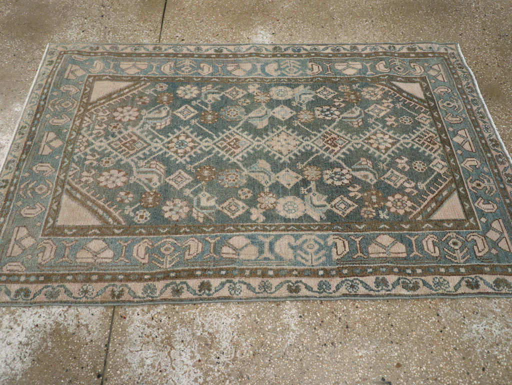 Vintage Persian Malayer Throw Rug, No.32818 - Galerie Shabab