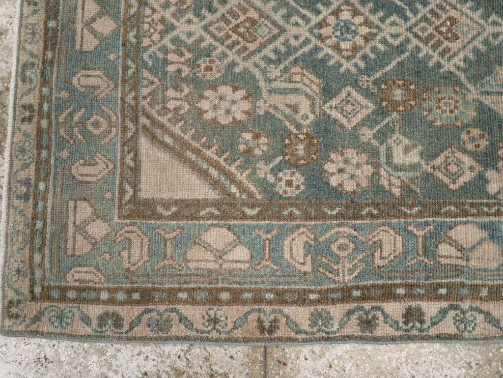 Vintage Persian Malayer Throw Rug, No.32818 - Galerie Shabab