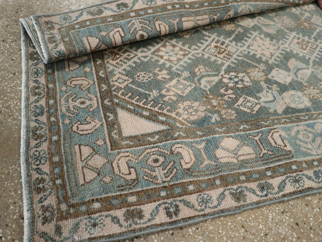 Vintage Persian Malayer Throw Rug, No.32818 - Galerie Shabab