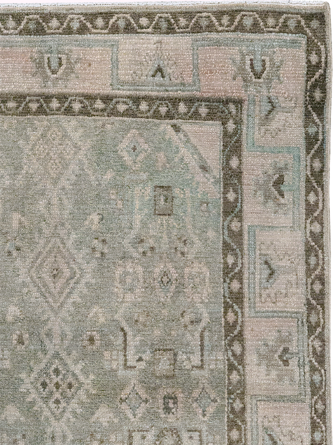 Vintage Persian Malayer Throw Rug, No.32820 - Galerie Shabab