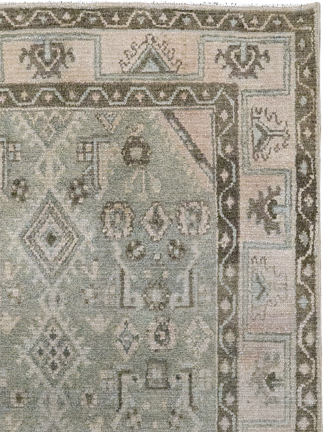 Vintage Persian Malayer Throw Rug, No.32820 - Galerie Shabab