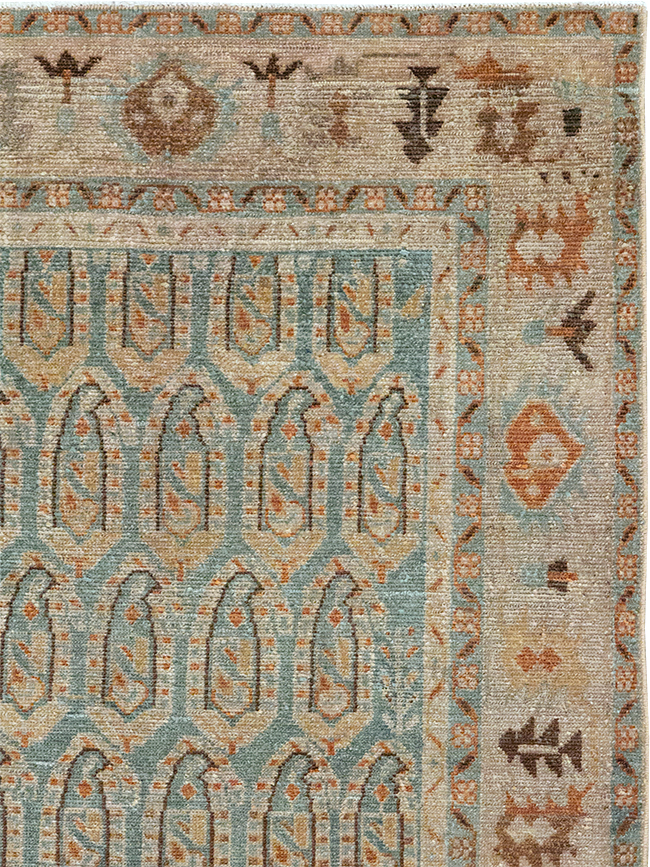 Vintage Persian Malayer Throw Rug, No.32822 - Galerie Shabab