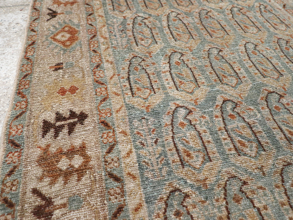 Vintage Persian Malayer Throw Rug, No.32822 - Galerie Shabab