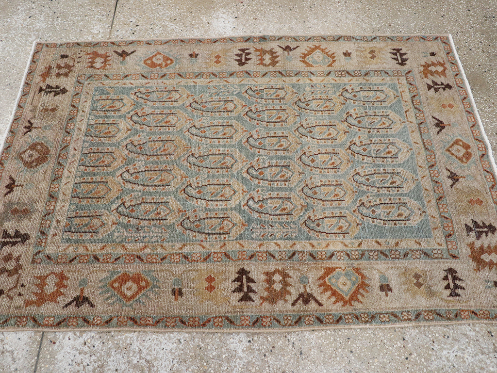 Vintage Persian Malayer Throw Rug, No.32822 - Galerie Shabab