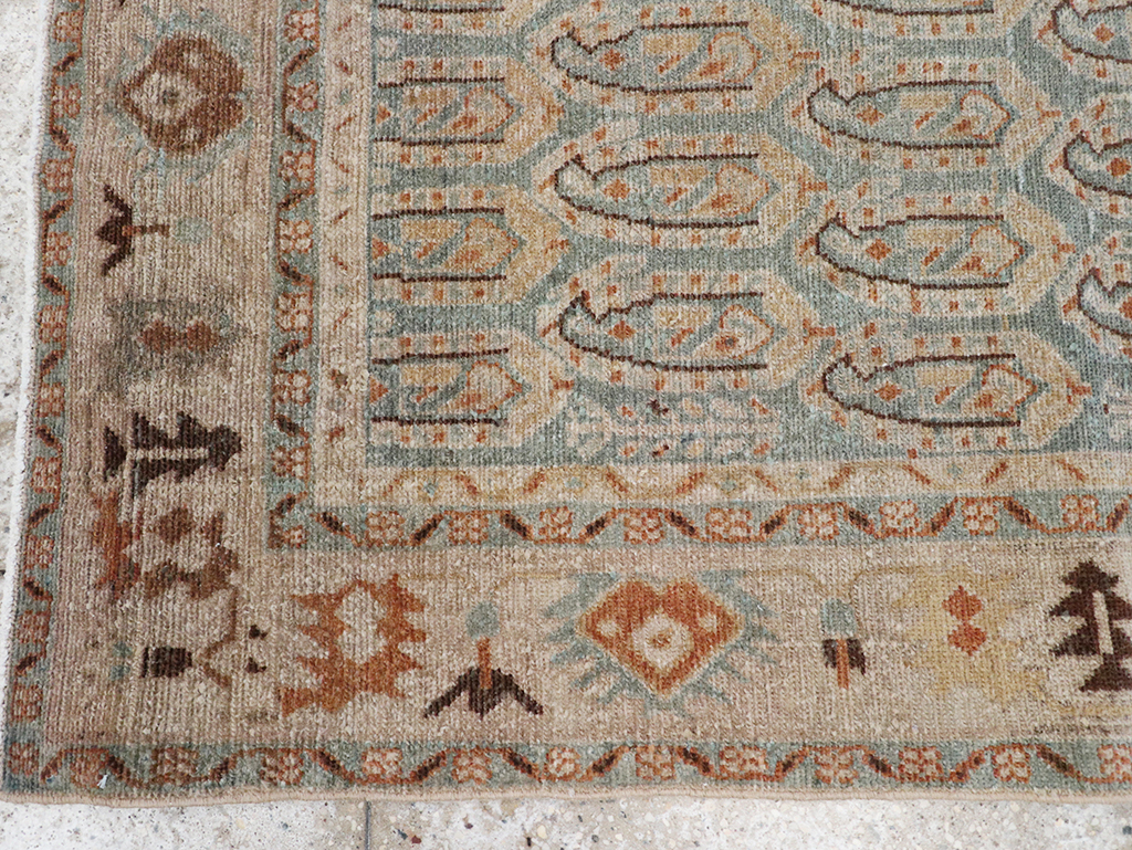 Vintage Persian Malayer Throw Rug, No.32822 - Galerie Shabab