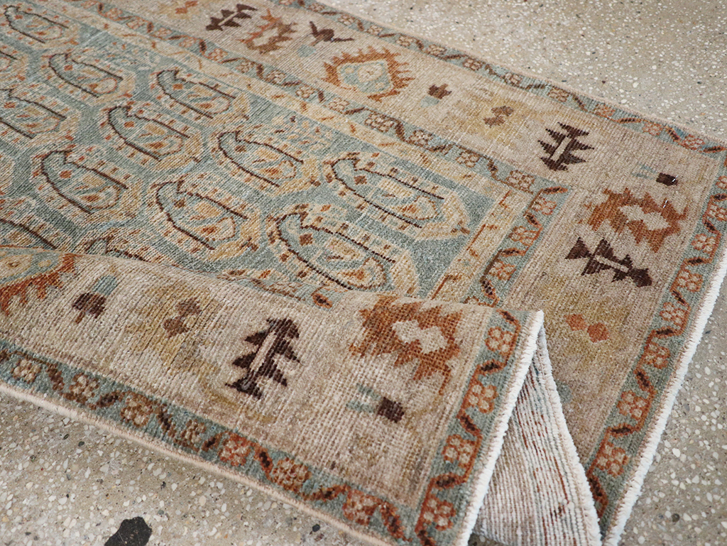 Vintage Persian Malayer Throw Rug, No.32822 - Galerie Shabab