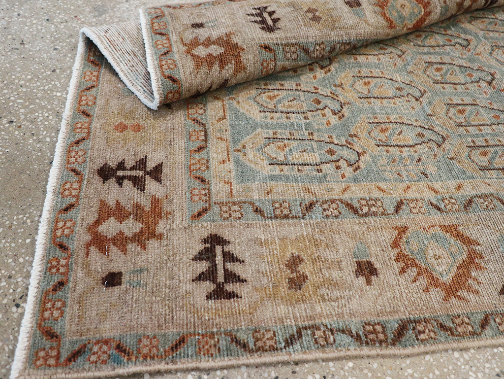 Vintage Persian Malayer Throw Rug, No.32822 - Galerie Shabab
