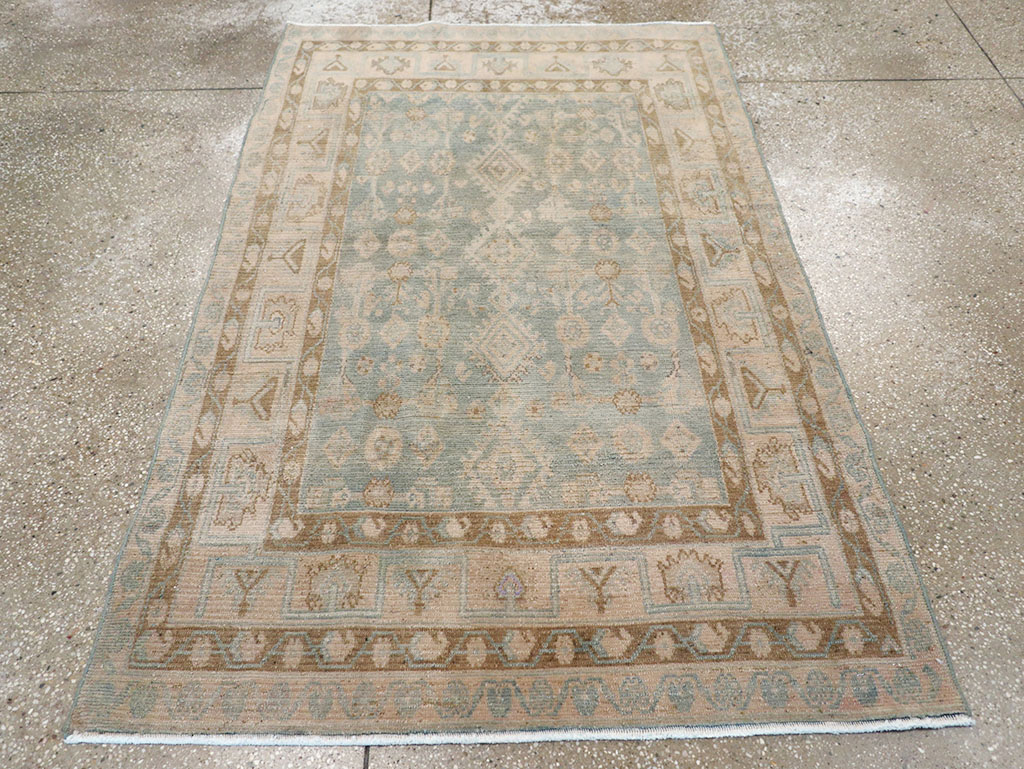 Vintage Persian Malayer Throw Rug, No.32823 - Galerie Shabab