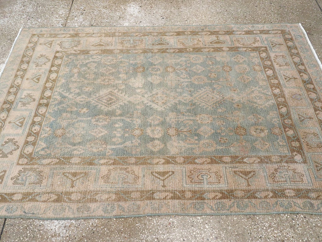 Vintage Persian Malayer Throw Rug, No.32823 - Galerie Shabab