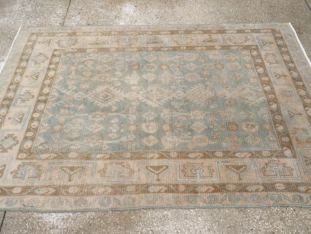 Vintage Persian Malayer Throw Rug, No.32823 - Galerie Shabab