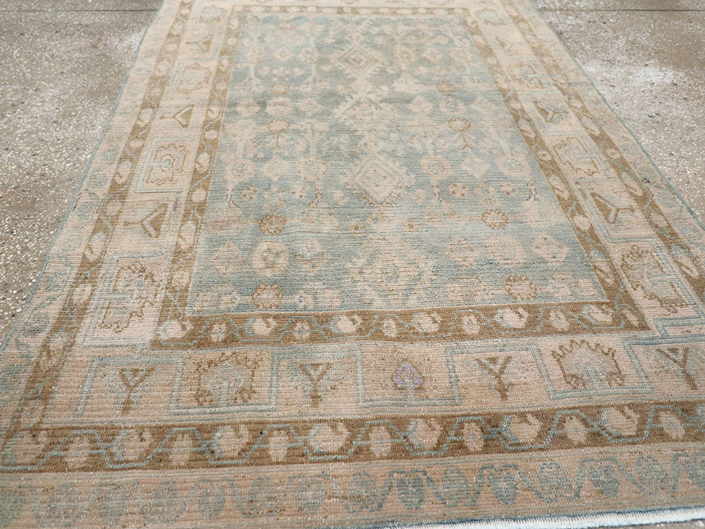 Vintage Persian Malayer Throw Rug, No.32823 - Galerie Shabab