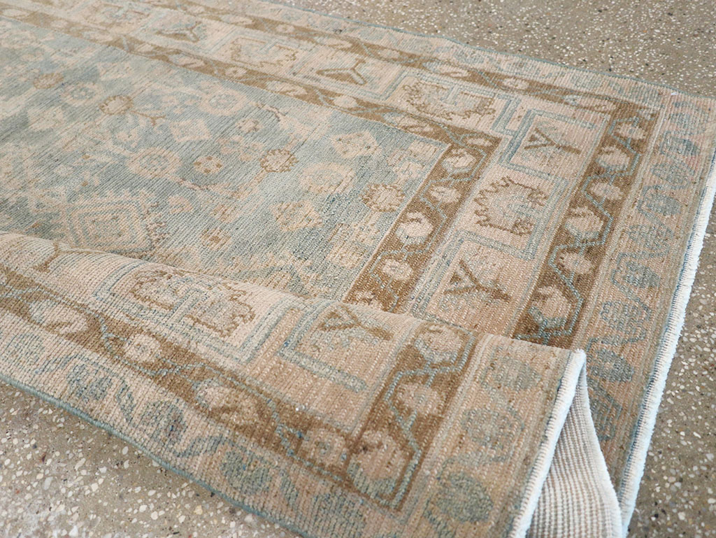Vintage Persian Malayer Throw Rug, No.32823 - Galerie Shabab