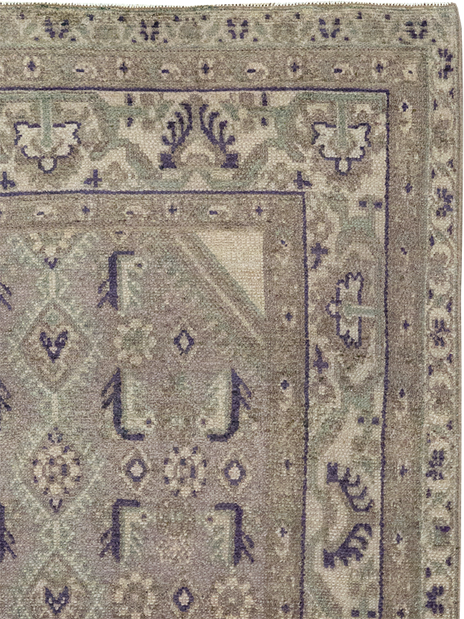 Vintage Persian Malayer Throw Rug, No.32824 - Galerie Shabab