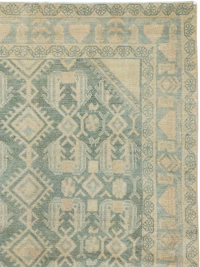 Vintage Persian Malayer Throw Rug, No.32826 - Galerie Shabab