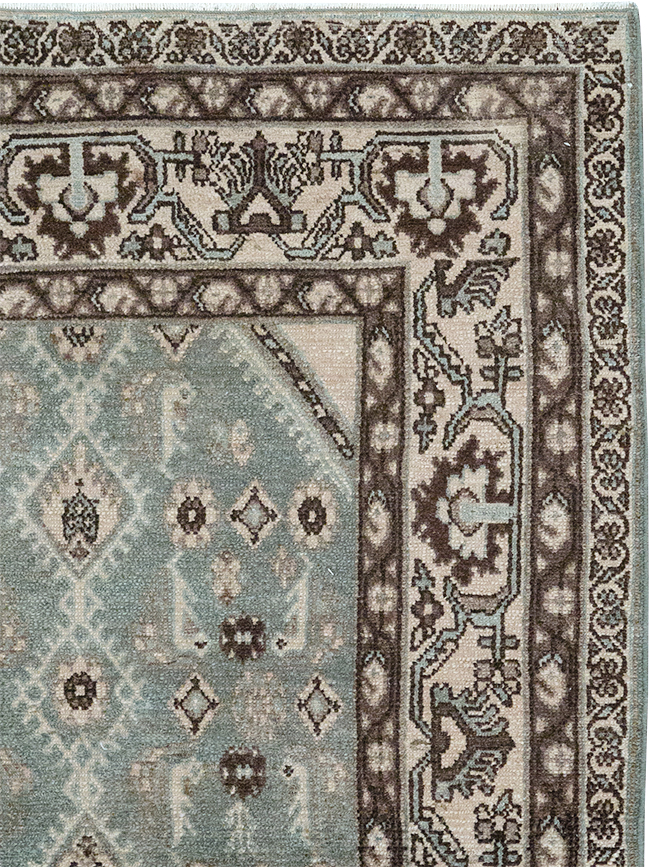 Vintage Persian Malayer Throw Rug, No.32827 - Galerie Shabab
